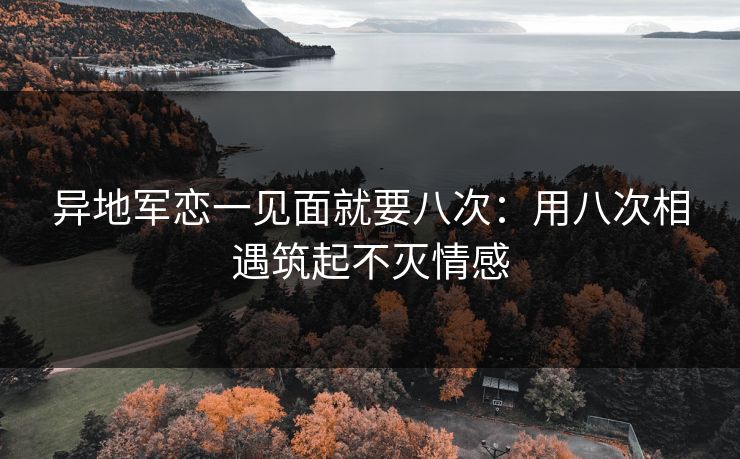 异地军恋一见面就要八次：用八次相遇筑起不灭情感